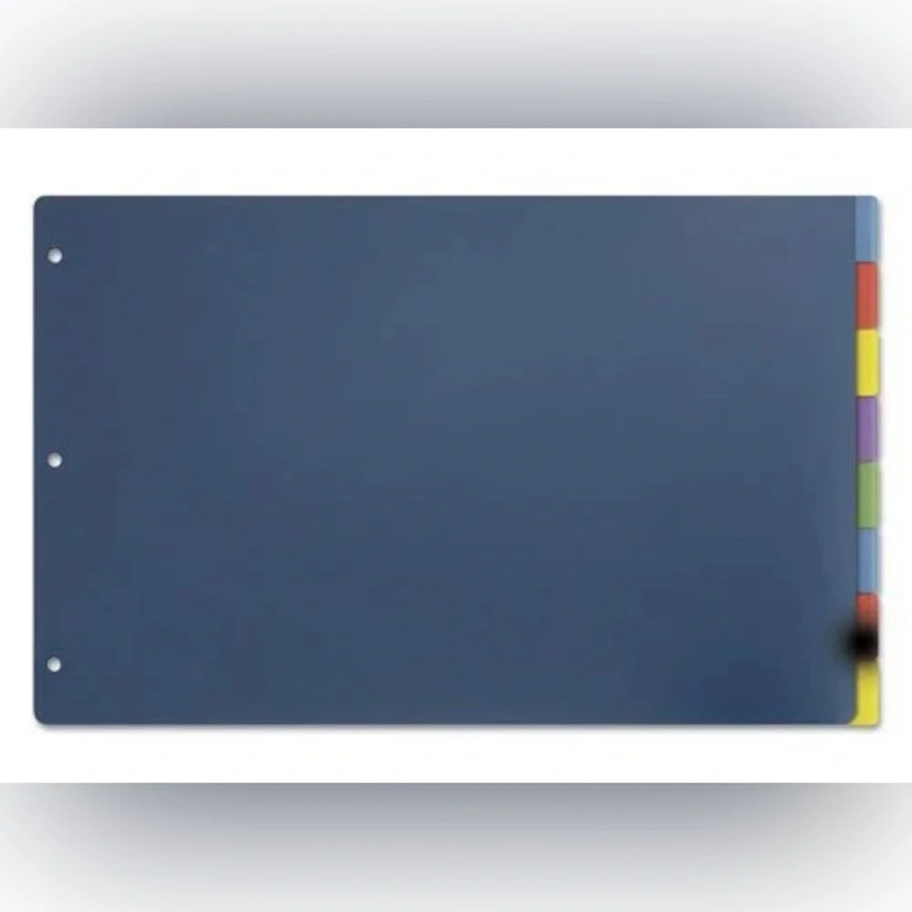Cardinal 8-Tab TABLOID SIZE 11x17 Poly Index Divider Assorted Color 84251 (4 PK)
